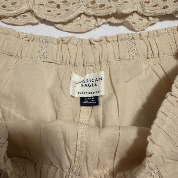American Eagle Outfitters Beige Eyelet Set Size S - Picture 3 of 3
